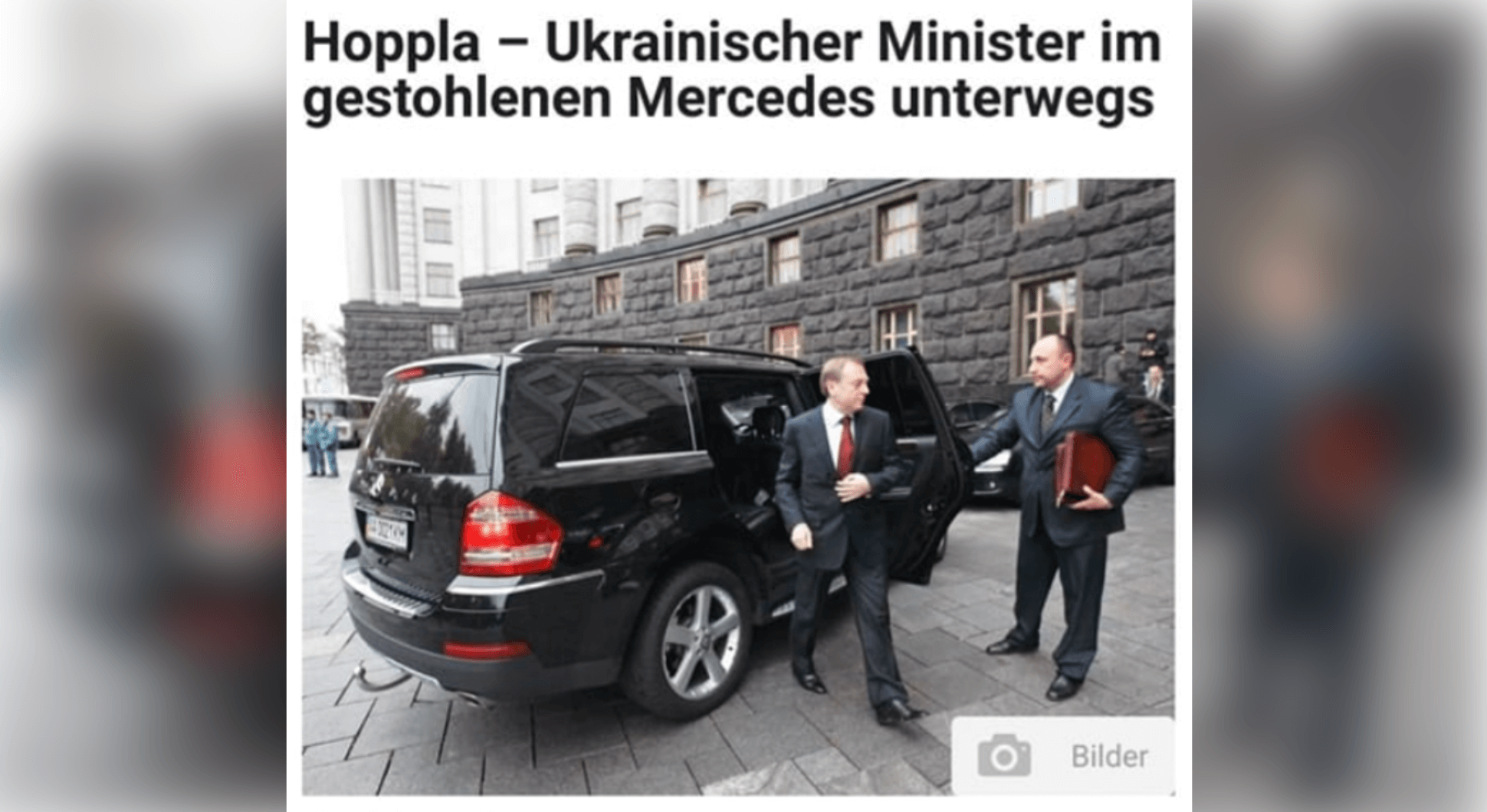 Ohne die Datumsangabe ist dieser Artikel der Webseite Auto.de irreführend. Denn der Fall, über den dort berichtet wird, ereignete sich bereits im Jahr 2011.